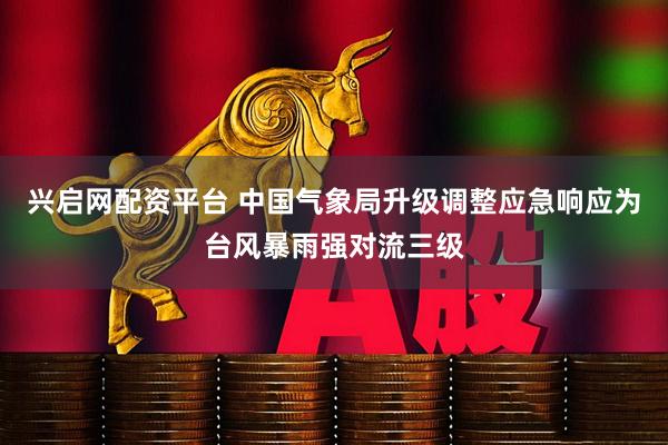 兴启网配资平台 中国气象局升级调整应急响应为台风暴雨强对流三级